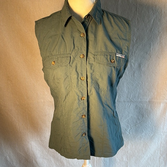Women’s vintage Helly Hanson button down collared hiking tank top - Picture 1 of 8